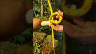 Safe and strong ladder knot #bowlineknot #ropeskills #survivalskills #knot #rope