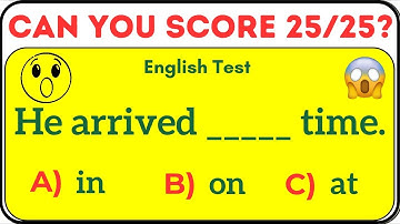 25 Mixed Grammar Questions That Only 1% Can Answer Correctly! 🔥