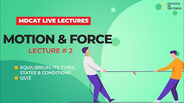 MDCAT Physics Live Lecture - Unit#2 Motion & Force Lecture#2