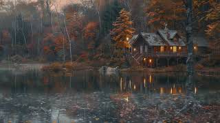 Woodland Rain Symphony: Gentle Rain Sounds Surrounding A Lakefront Wooden House For Restful Sleep