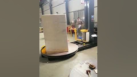 Fully automatic pallet wrapping machine by remote control