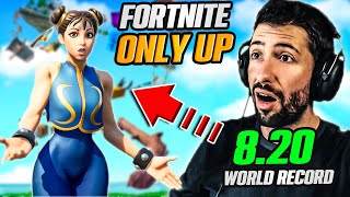 REACT du WORLD RECORD sur ONLY UP FORTNITE 8:20
