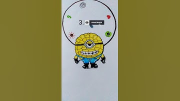 Guess the real eyes of  Mega Minion Jerry ( Despicable me 4)❗🤔 #art