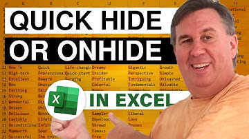 Excel - Hide/Unhide Data in Excel: Quick & Easy Method with Group & Outline Buttons - Episode 799