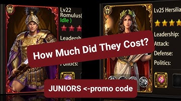 Evony | How Much Did It Cost to Get Romulus & Hersilia Meta Seige Pair Generals | How I Saved Money