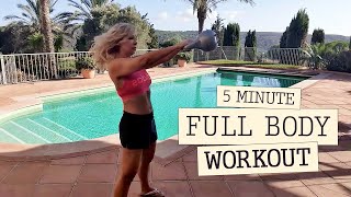 Simple 5 Minute Full Body Kettlebell Workout