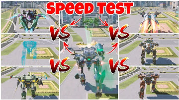 🔥All Robots Vs New Rex Speed Test! - Speed Comparison - war robots test server - ArpitWR
