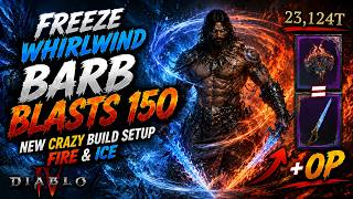 FREEZE Whirlwind BARB TAKES DOWN 150 - New CRAZY DPS Build Setup Fire & Ice