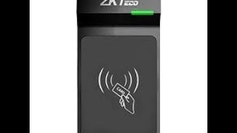 ZKTeco Access 3.5 Using the CR20 card enroller