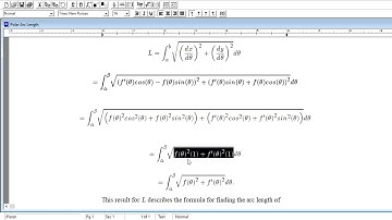 Arc Length of Polar Curves - Calculus II