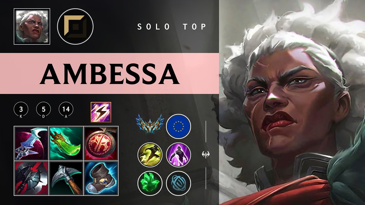 Ambessa Top vs K'Sante - EUW Challenger Patch 26.04
