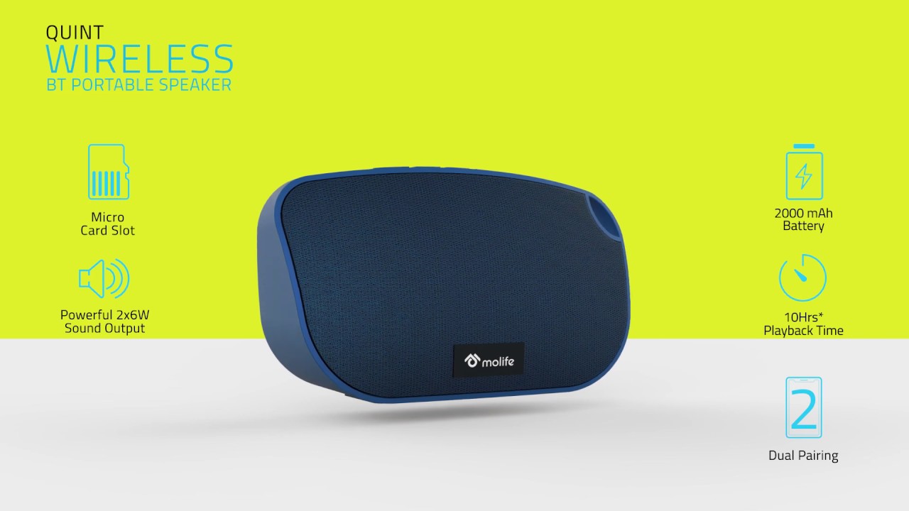 Molife Quint Wireless Portable Speaker, Packaging Type: Cardboard Box at  best price in Noida