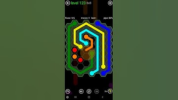 How To Solve Flow Free Hexes 8x8 Mania Level 123 Board Walk Through Solution Walkthrough