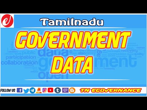 How to Download Government Data in Tamil Nadu in any formats | Department Wise Data in Tamil