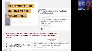 Elizabeth Stuart (Johns Hopkins) – Measuring population-level mental health during the pandemic