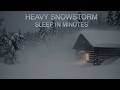8 Hour Snowstorm Sounds for Sleep | Cozy Cabin in the Woods (No Ads) Snowstorm Ep.2