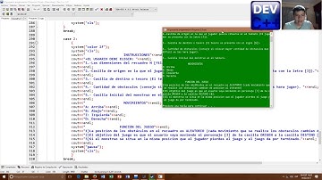 JUEGO DESARROLLADO EN DEV C++ USANDO MATRICES Y FUNCIONES