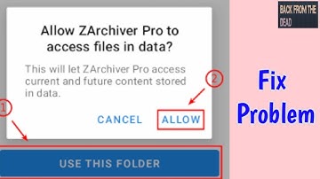How to Fix ZArchiver needs permission to read. modify and delete files access phone