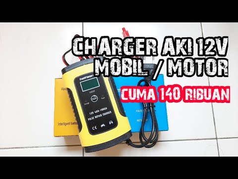 Review Charger Aki Portable 12V 6A, Sampai Penuh Cuma 15 Menit. 