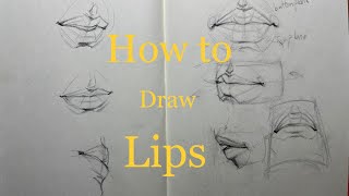 How I Draw Lips from any Angle (Basic Structure)