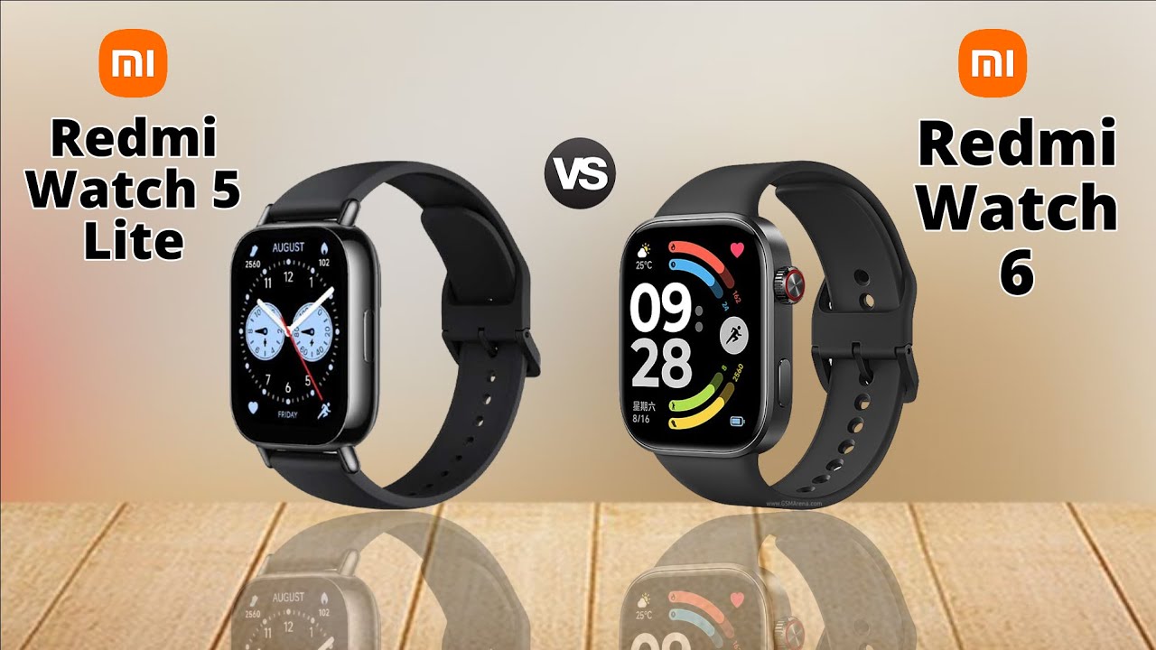Xiaomi Redmi Watch 5 Lite Vs Xiaomi Redmi Watch 6 Specs Compare
