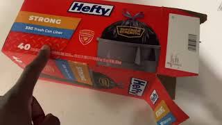 Hefty Ultra Strong Multipurpose Large Trash Bags, Black, Unscented Review