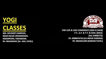 Accounting Of Mutual Fund T.Y. B.COM. (MSU) by Dr. ANIL PATEL from YOGI CLASSES