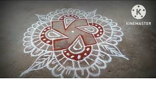 easy rangoli design for festival/simple rangoli design/easy kolam design/beautiful  rangoli