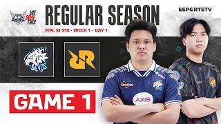 EVOS vs RRQ GAME 1 | EVOS vs RRQ Hoshi | MPL ID S18