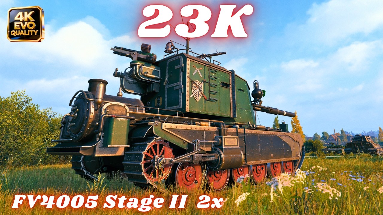 23K Damage with FV4005 Stage II 12K & FV4005 - 11.8K  6 Kills World of Tanks 