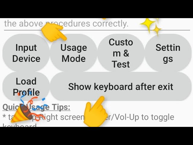 HOW TO ENABLE THE KEYBOARD IN THE GAMEKEYBOARD+ APP class=