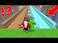 JJ and Mikey Found THIS LONG BRIDGE LEAD : DIRT vs DIAMOND in Minecraft Maizen!
