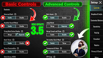 All Basic and Advance Control Settings for all devices in BGMI/PUBGM