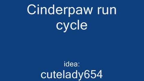 warriors cats cinderpaw run cycle