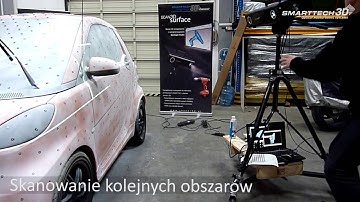 SMARTTECH Scanning the car and preparing 3d model
