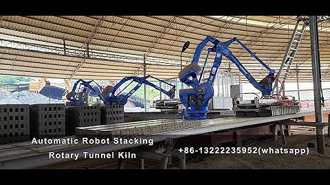 Auto Robot Application in Clay Brick Factory Rotary Tunnel Kiln Plant