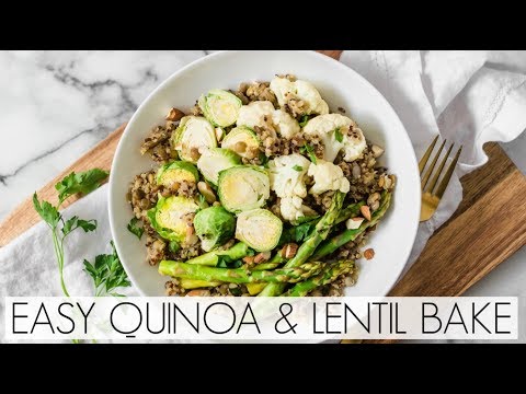 Easy Quinoa & Lentil Bake