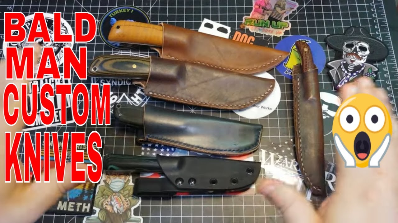 BALD MAN CUSTOM KNIVES!! BALD MAN KNIFE AND TOOL! YouTube