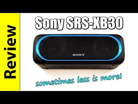 Sony SRS-XB30 | sometimes less is more!