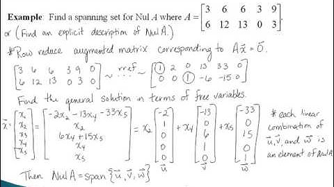 Linear Algebra Section 4.2 Video
