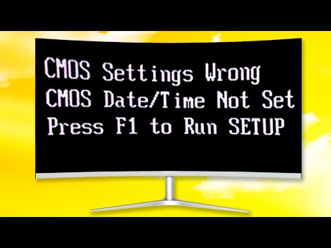 CMOS Settings Wrong как исправить