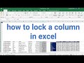 How to protect cells in excel