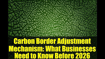Carbon Border Adjustment Mechanism: What Businesses Need to Know Before 2026