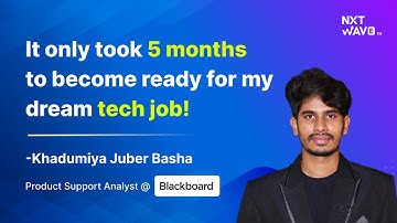 From Civil Engineering to Product Support Analyst: My Success Story with NxtWave Intensive 2.0