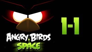 Angry Birds Space Level 1-1 - 3 Star Walkthrough screenshot 5