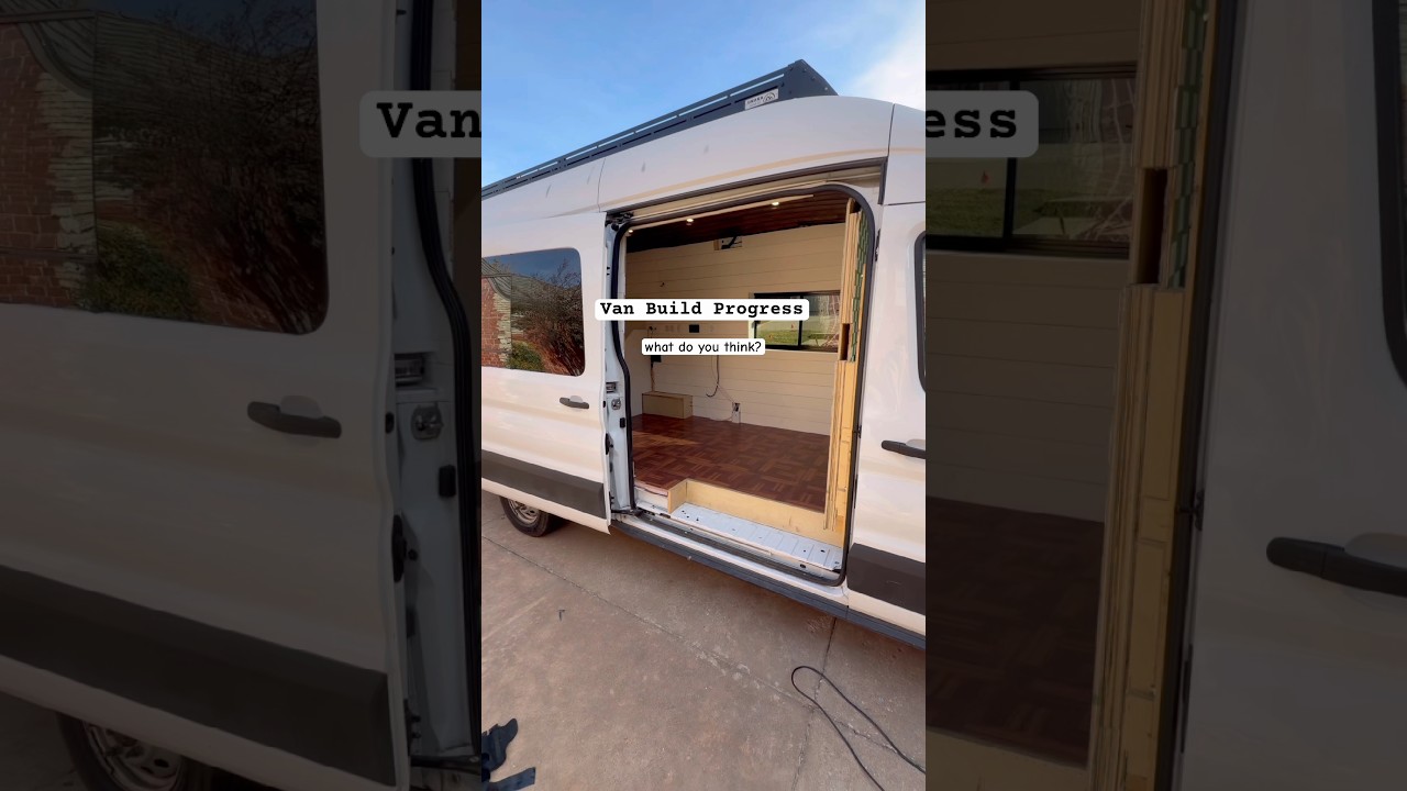 building my first home! Kitchen is next! #vanbuild #vanconversion #vanlife #campervan