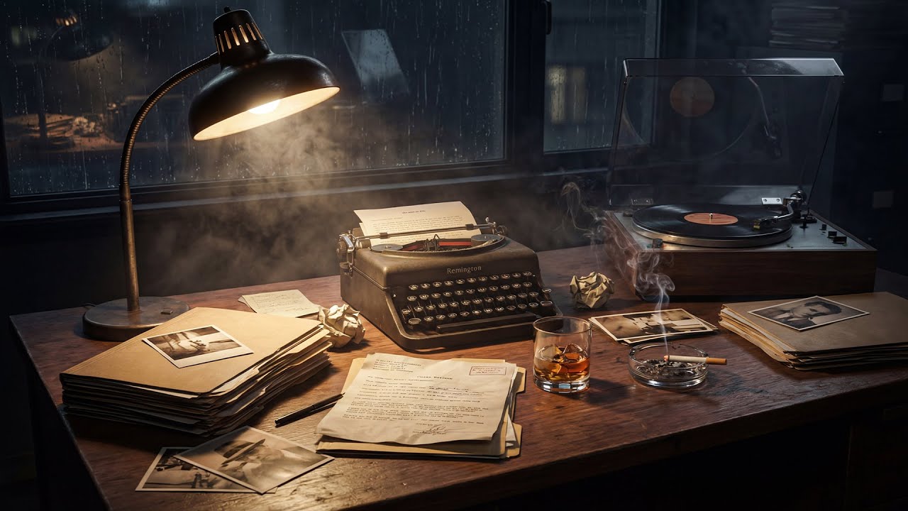 Slow Detective Jazz 🕵️‍♂️ Moody Noir Jazz Music for Work & Study | Focus Ambience