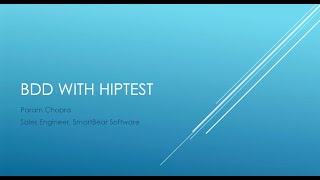 BDD with HipTest