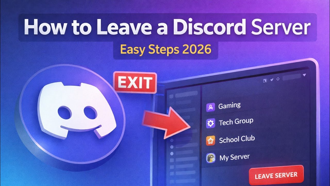How to Leave a Discord Server (Easy Steps 2026)
