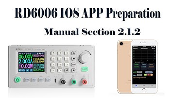 RD6006 operation series video(manual 2.1.2) - IOS APP download/installation/ WiFi connection